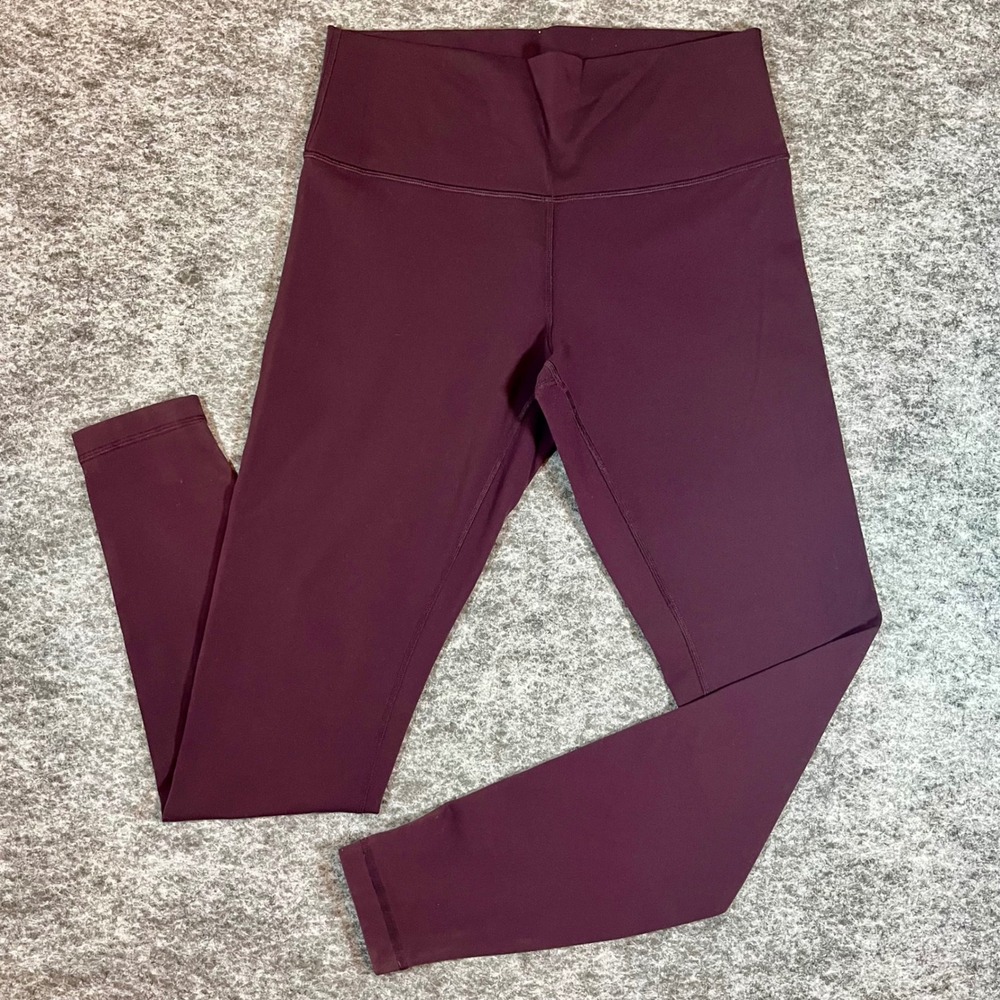 lululemon Wunder Under High-Rise Leggings Women 10 Plum Compression Athleisure